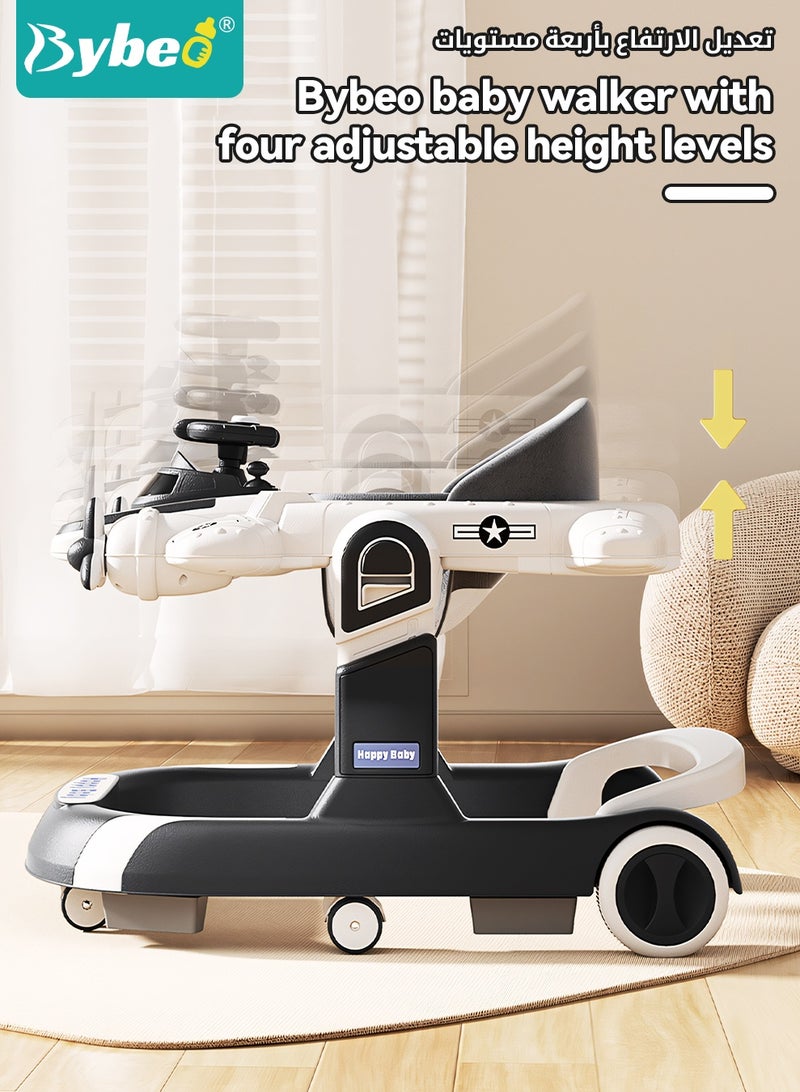 بيبو مشاية أطفال 4 في 1 متعددة الوظائف – مشاية على شكل حرف U مع مقبض دفع للوالدين مطور، ارتفاع قابل للتعديل بـ4 مستويات ولوح طعام قابل للإزالة – مناسبة للأطفال من عمر 6 إلى 18 شهرًا - Image 5